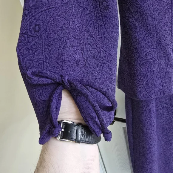 Purple Women's Dress with Jacket - Picture 3 of 14